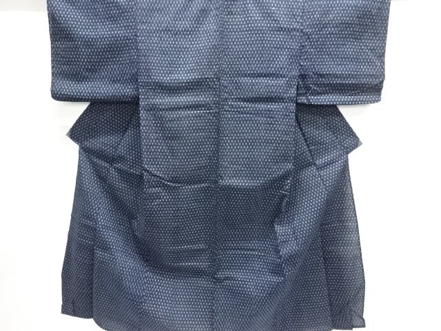 JAPANESE KIMONO / ANTIQUE HITOE KIMONO / COTTON / KURUME KASURI / ABSTRACT